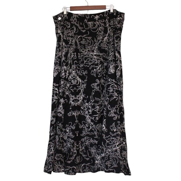 NWOT Soft Surroundings Maxi Skirt Size 2X Black Classic Flowy Career Office Boho - Picture 7 of 12